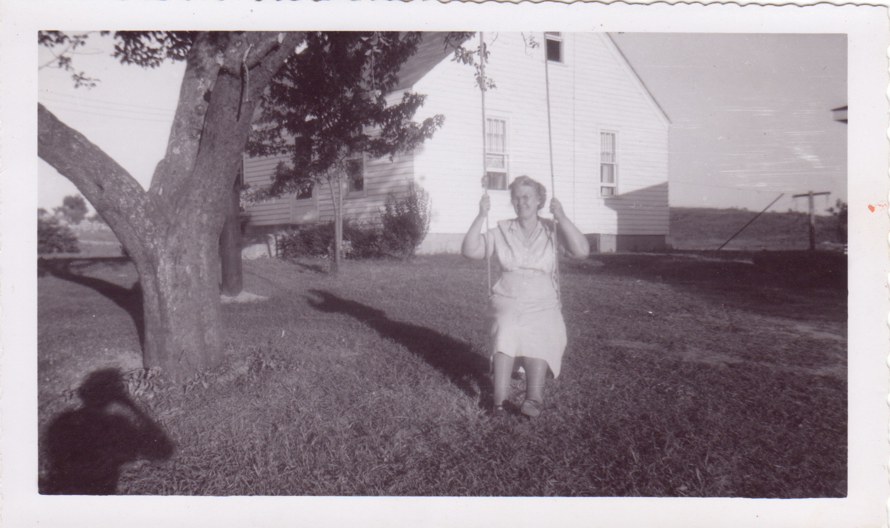 Jennie Meyer - Photo on Swing, P.J. Buist Collection